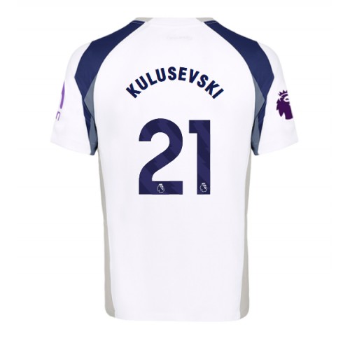 Lacne Muži Futbalové dres Tottenham Hotspur Dejan Kulusevski #21 2025-26 Krátky Rukáv - Domáci